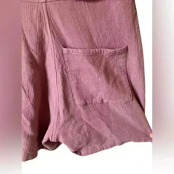 Mod Ref Utility Cotton Romper Mauve Pink - Picture 6 of 10